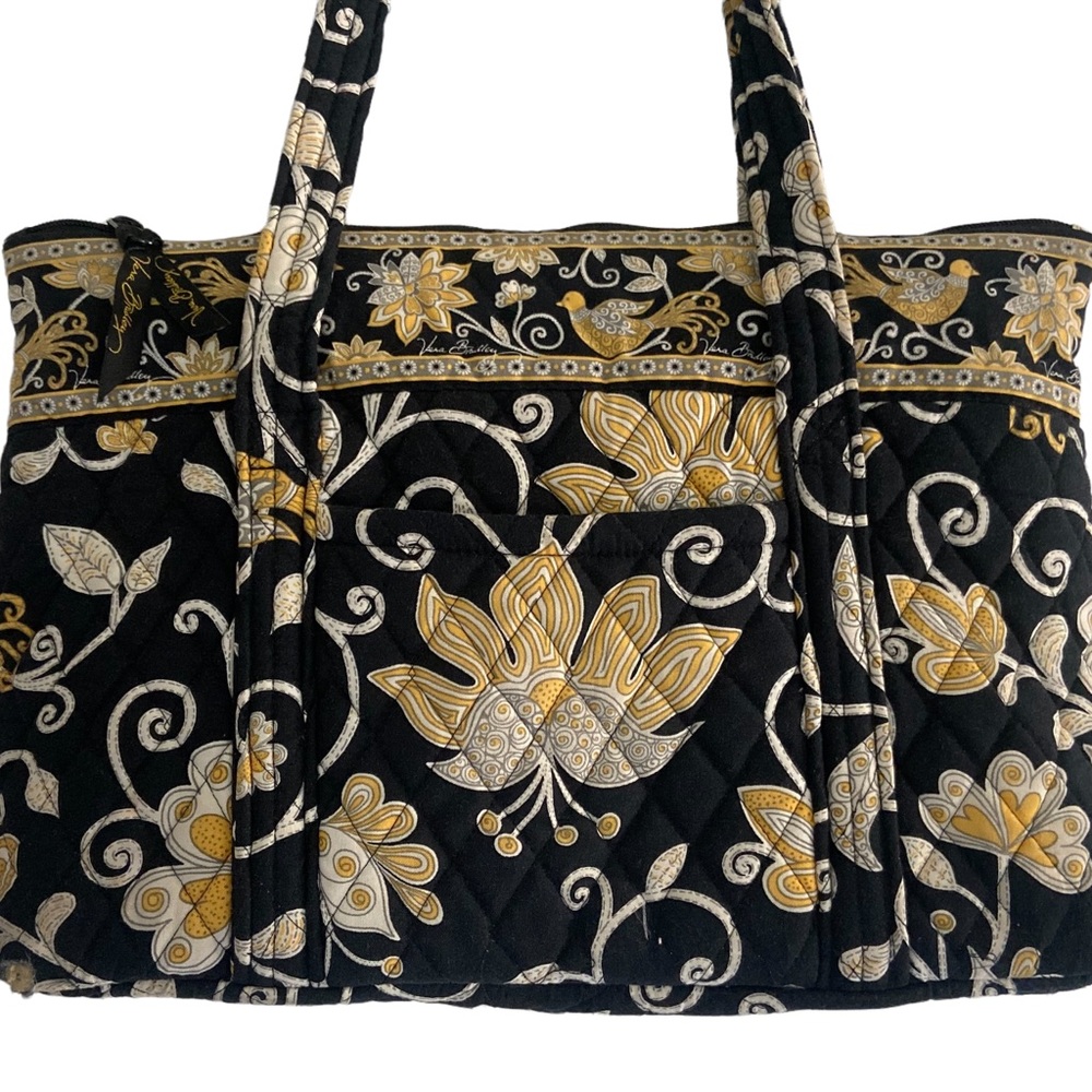 Vera Bradley yellow bird shoulder bag